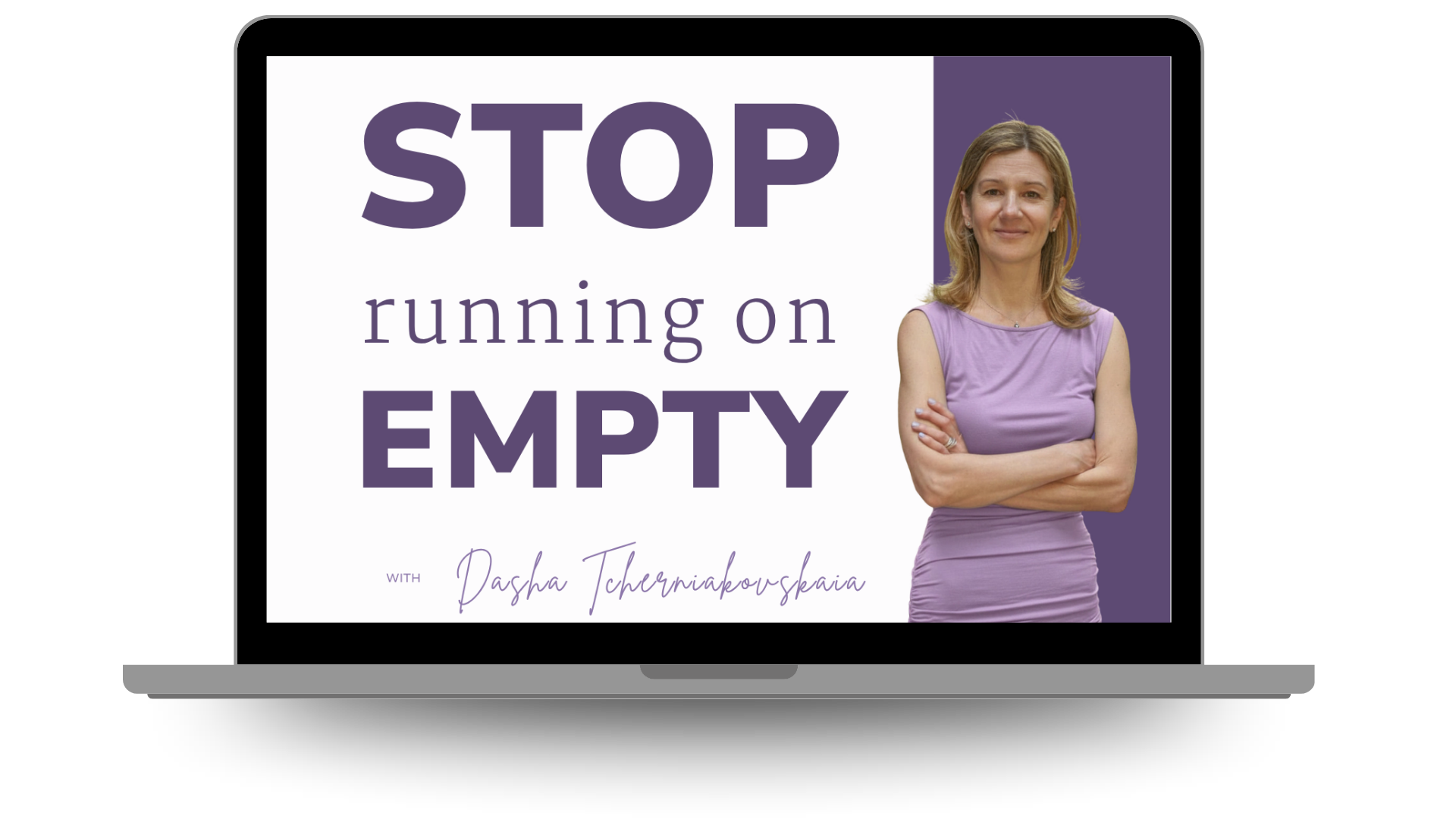 Stop Running on Empty course mockup
