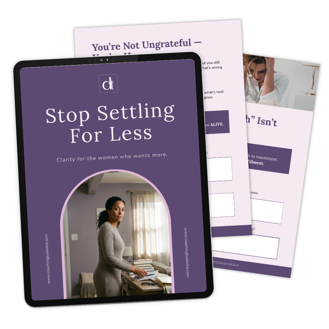 Stop Settling for Less workbook