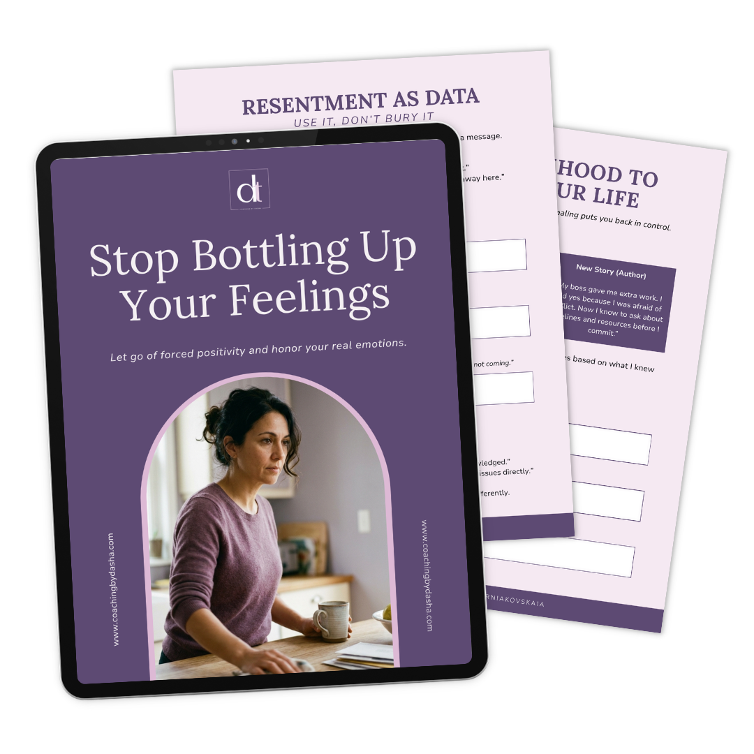 Stop Bottling Up Your Feelings workbook